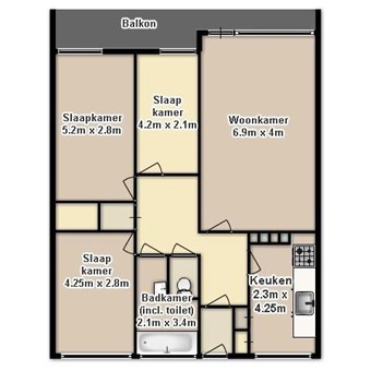Nijmegen, Malvert, 4-kamer appartement - foto 2