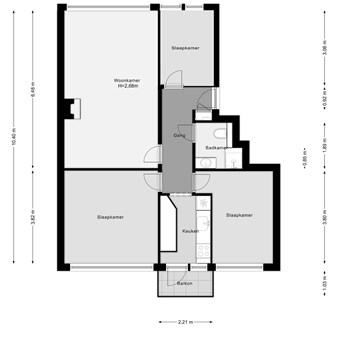 Rotterdam, Meeuwenstraat, 4-kamer appartement - foto 2