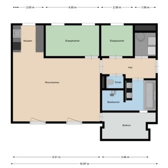 Den Bosch, Zoemerenstraat, 3-kamer appartement - foto 3