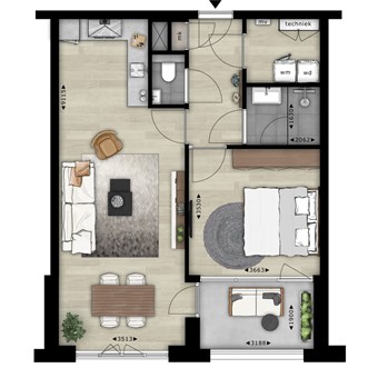 Eindhoven, Walserijstraat, 2-kamer appartement - foto 2