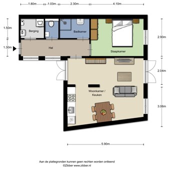 Eindhoven, Albertipad, 2-kamer appartement - foto 2