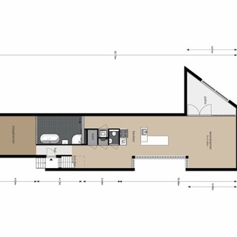 Amsterdam, Feike de Boerlaan, 2-kamer appartement - foto 2