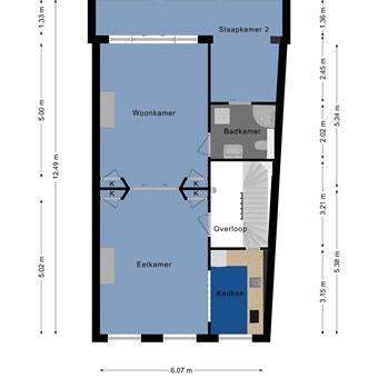 Rotterdam, Nieuwe Binnenweg, 2-kamer appartement - foto 2