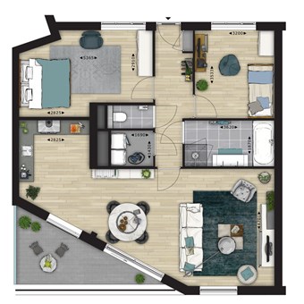 Arnhem, Kleine Oord, 3-kamer appartement - foto 2