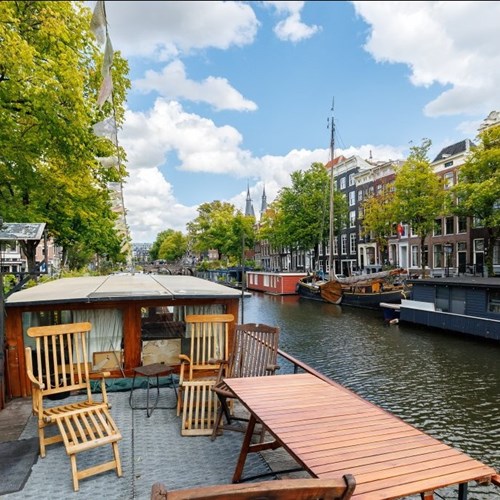Amsterdam, Prinsengracht, woonboot - foto 1